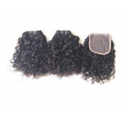 Raw Natural unprocessed deep curly hair,Soft Curly temple hair